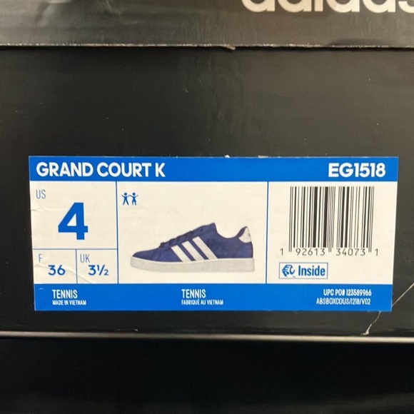 adidas neo Grand Court K Blue EG1518 big kids - Picture 13 of 13